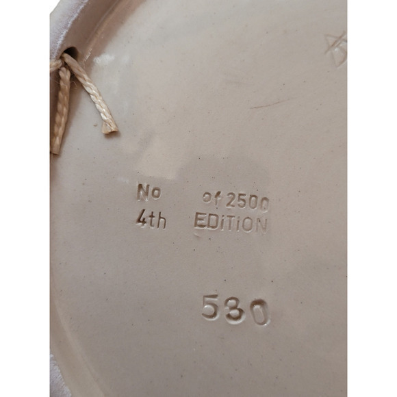 HP Vintage Christmas Western Germany Weihnachten Salt Glaze 1981‎ Décor Plate - Picture 10 of 12